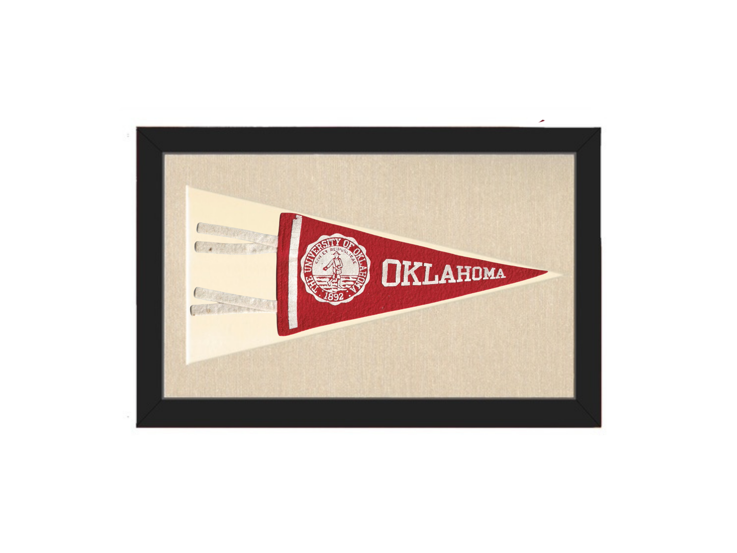 Vintage University of Oklahoma Pennant