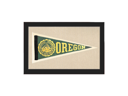 Vintage Oregon University Pennant
