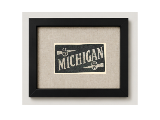 Vintage Michigan State University Candy Felt Pennant