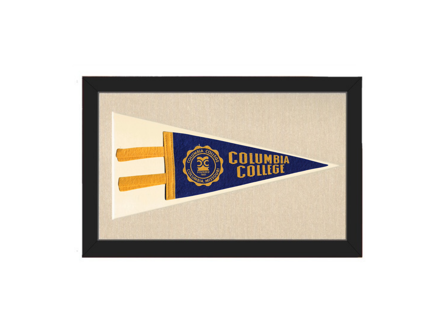Vintage Columbia College Pennant
