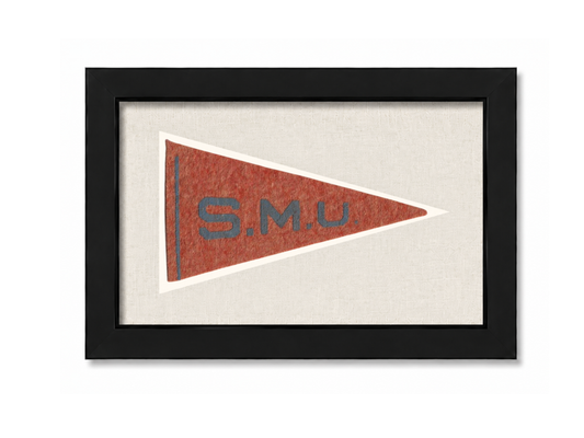 Vintage Southern Methodist University Pennant