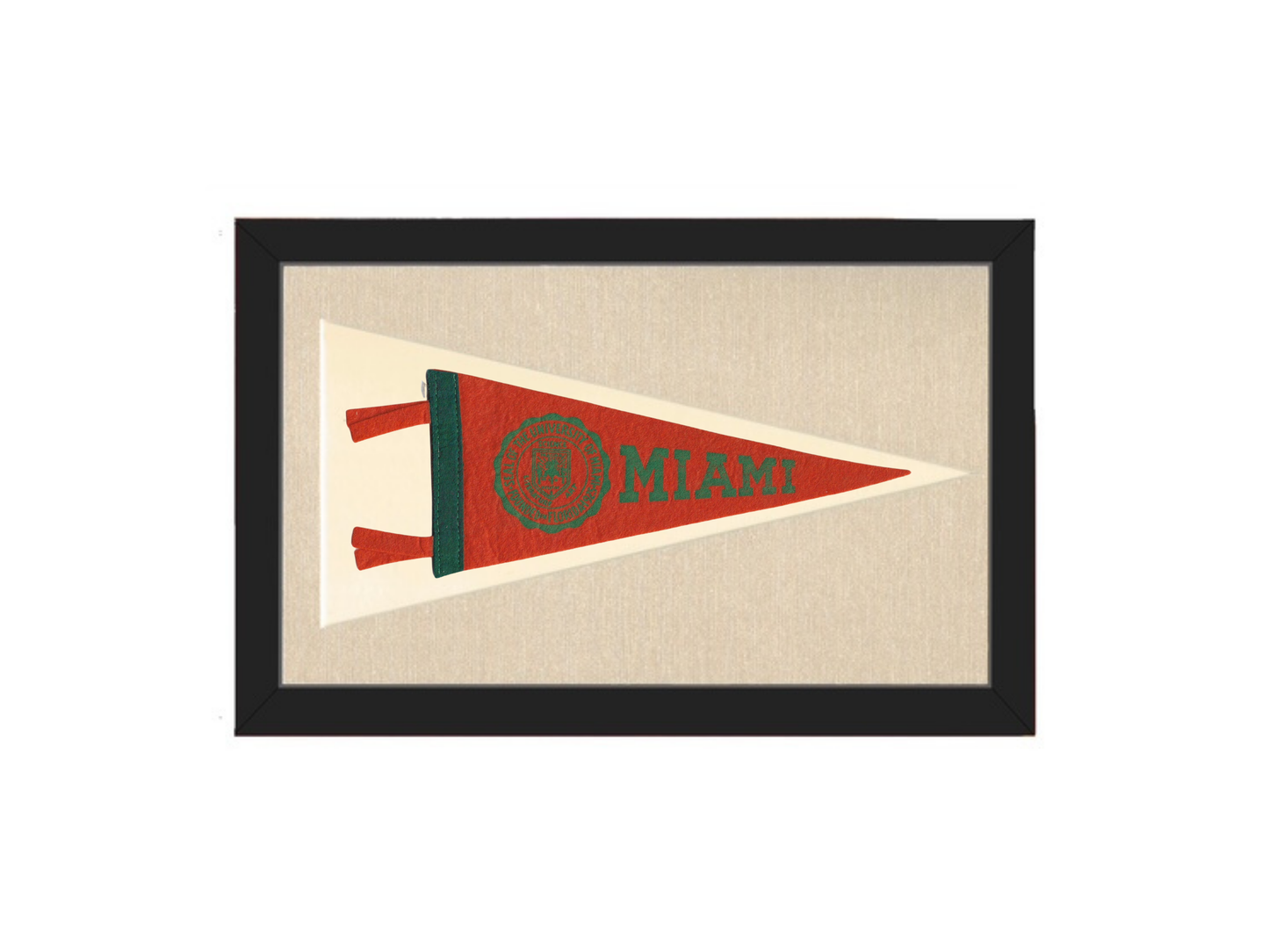 Vintage University of Miami Pennant