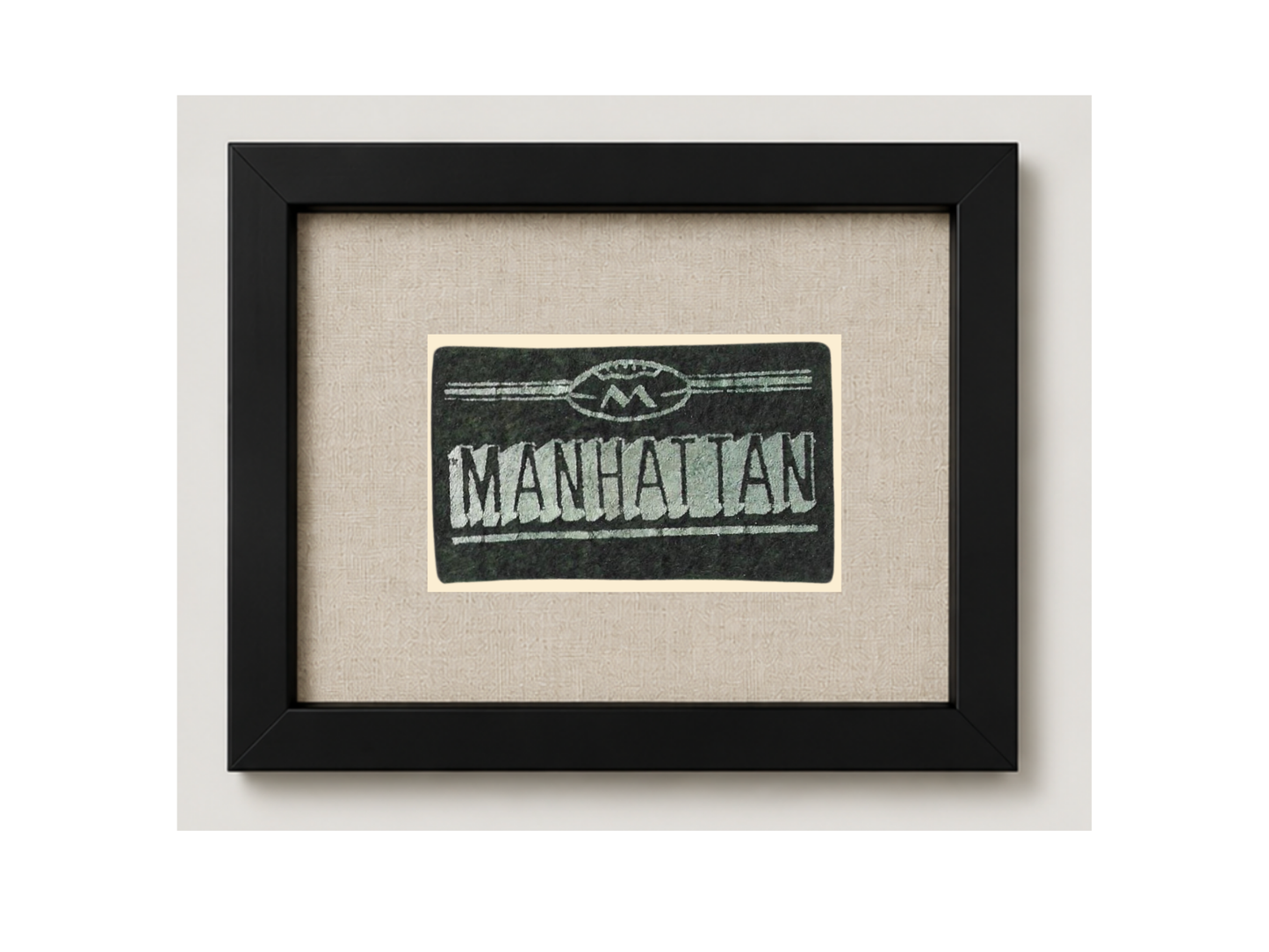 Vintage Manhattan University Candy Felt