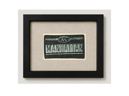Vintage Manhattan University Candy Felt