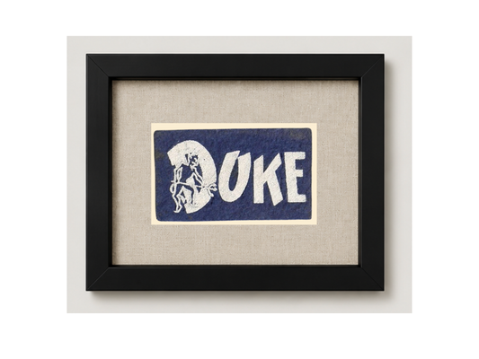 Vintage Duke University Pennant Candy Felt