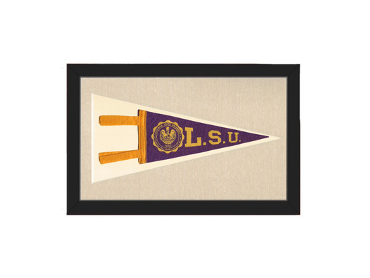 Vintage Louisiana State University (LSU) Pennant