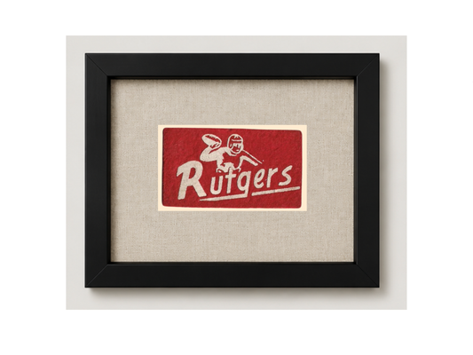 Vintage Rutgers University Felt Candy Pennant