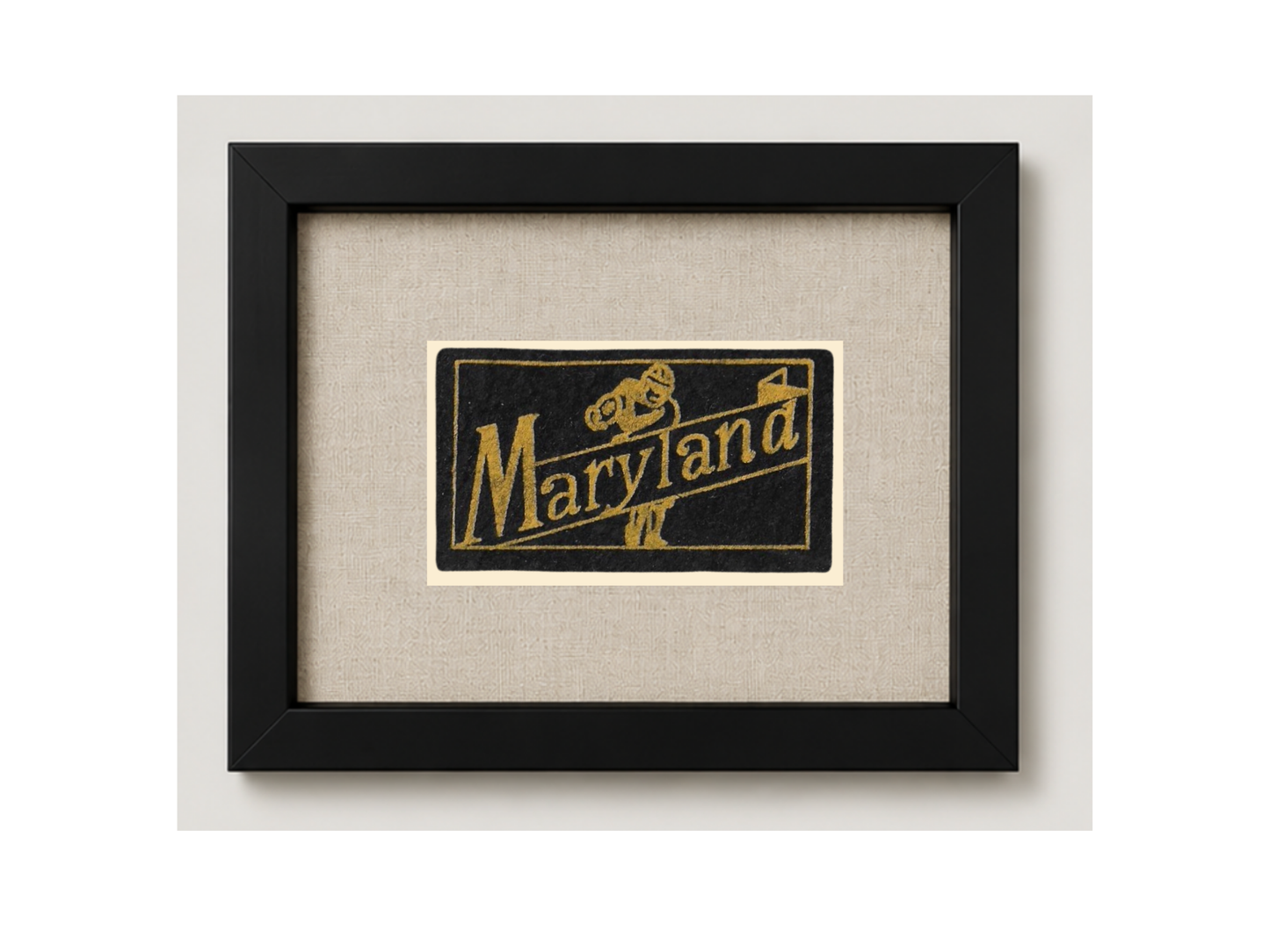 Vintage University of Maryland Candy Felt