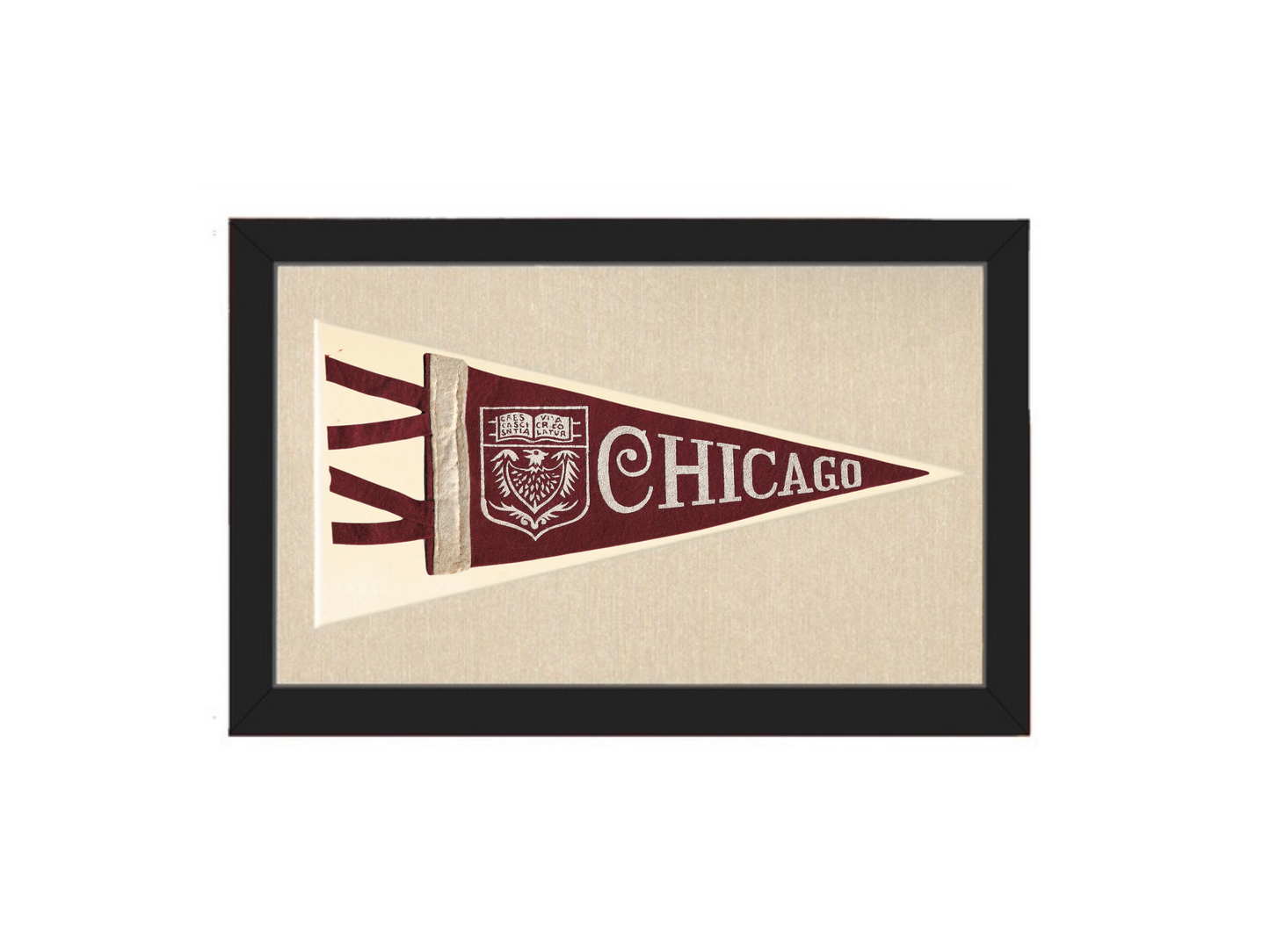Vintage University of Chicago Pennant