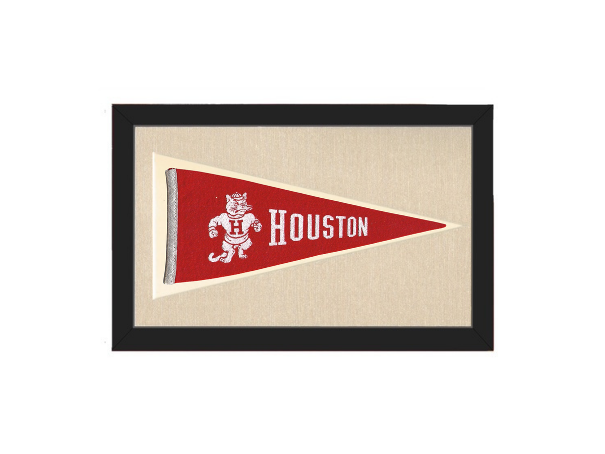 Vintage Houston University Pennant