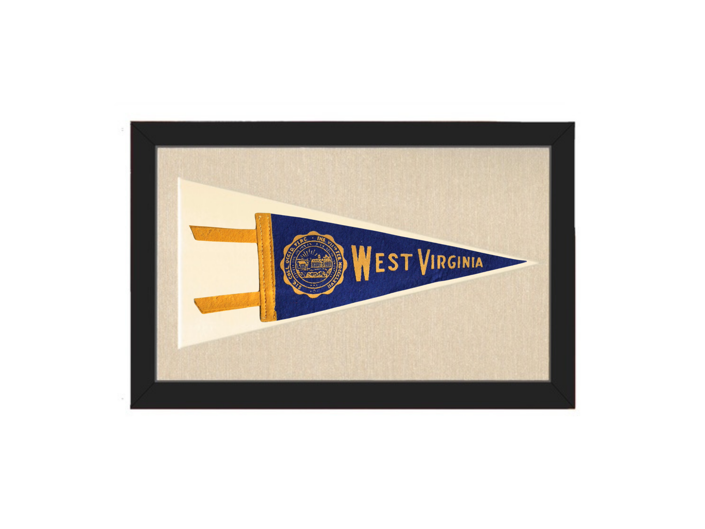 Vintage West Virginia Pennant