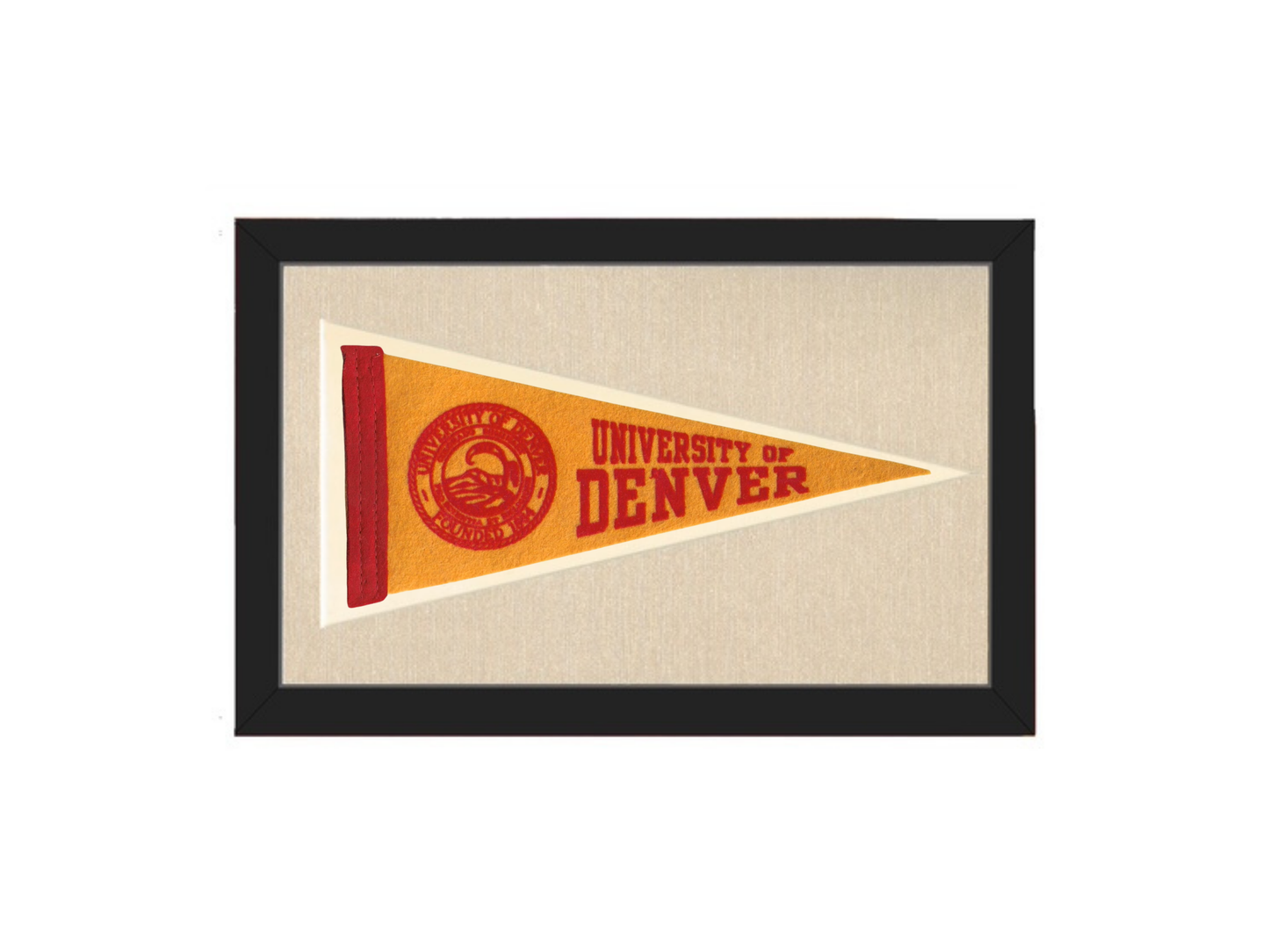 Vintage University of Denver Pennant