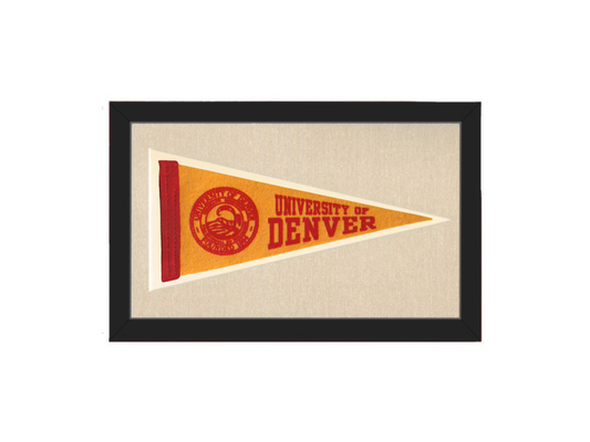 Vintage University of Denver Pennant