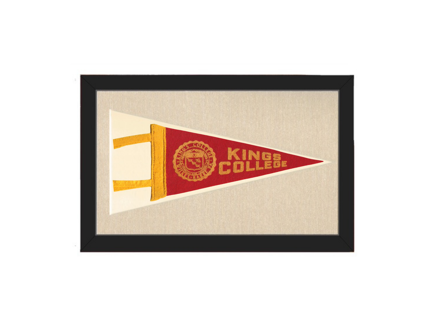 Vintage Kings College Pennant