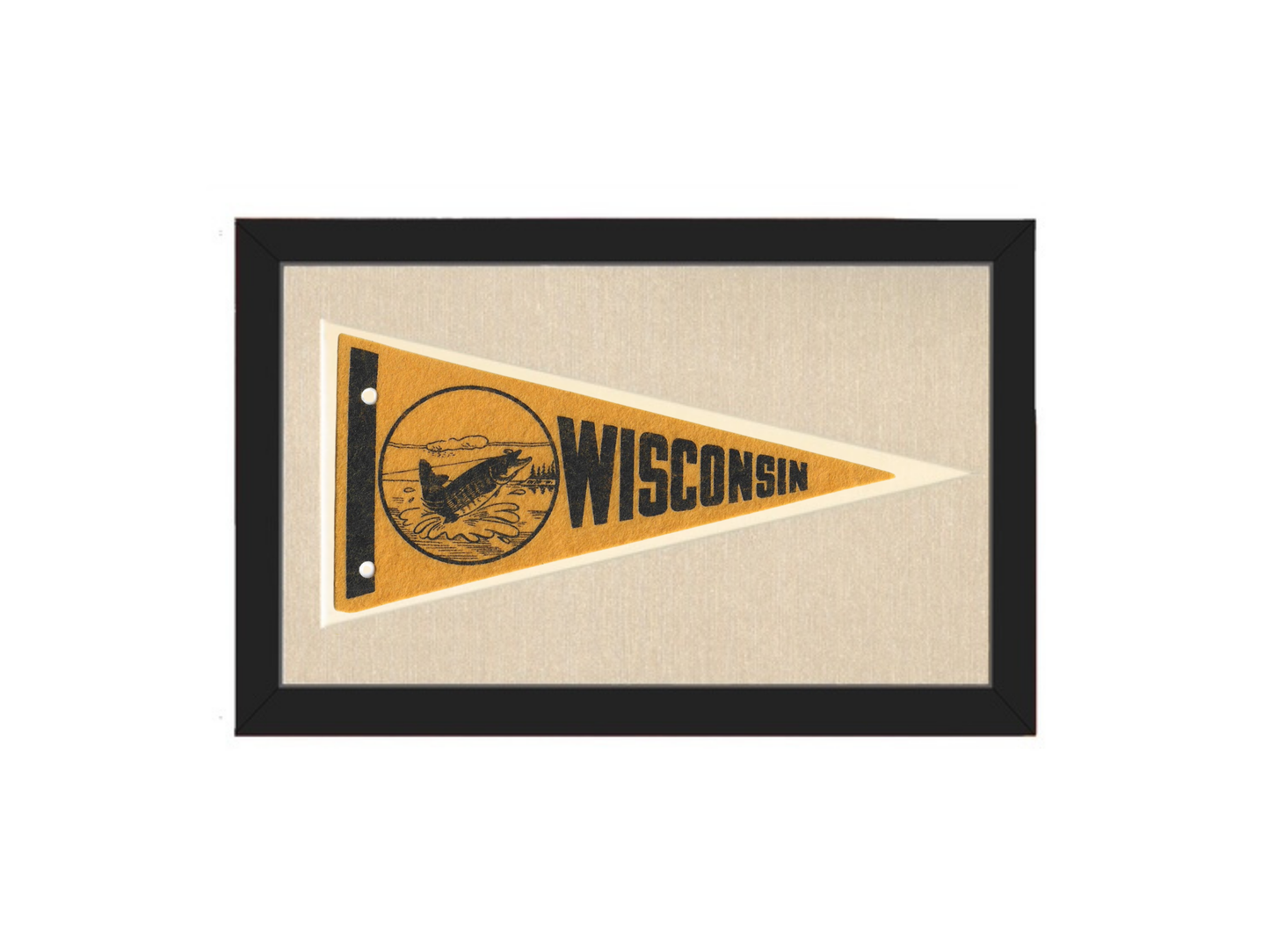 Vintage Wisconsin Pennant