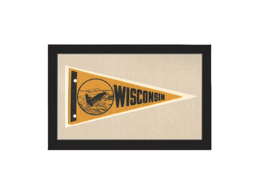 Vintage Wisconsin Pennant