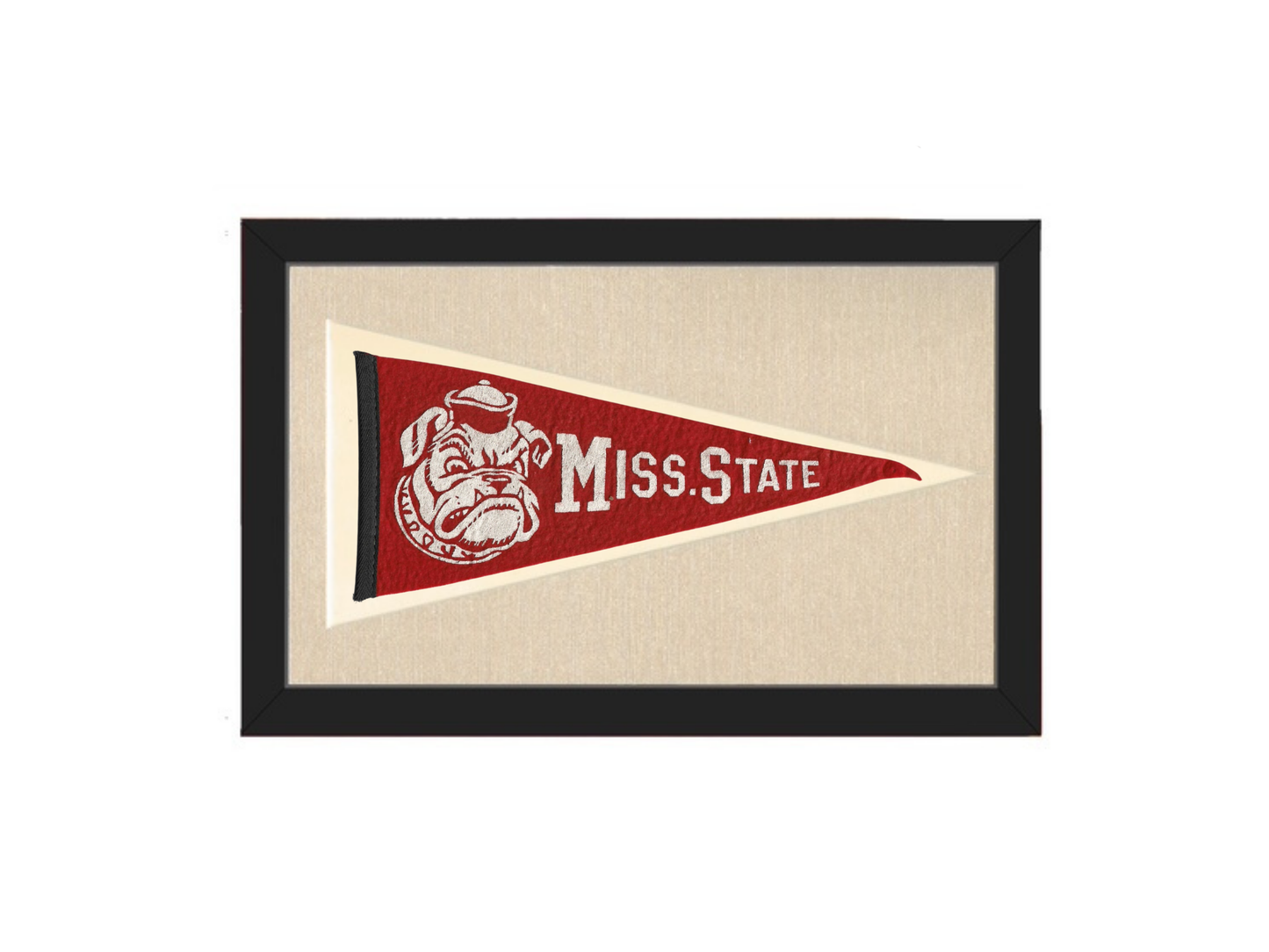 Vintage Mississippi State College Pennant (circa 1940)