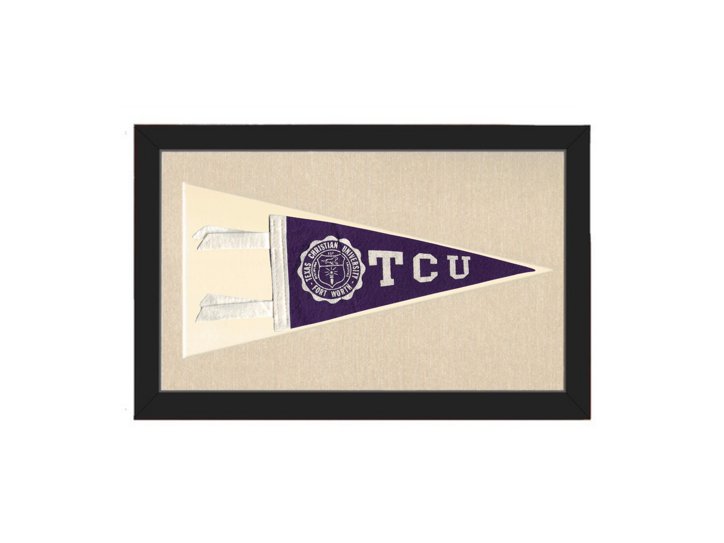 Vintage TCU (Texas Christian University) Pennant