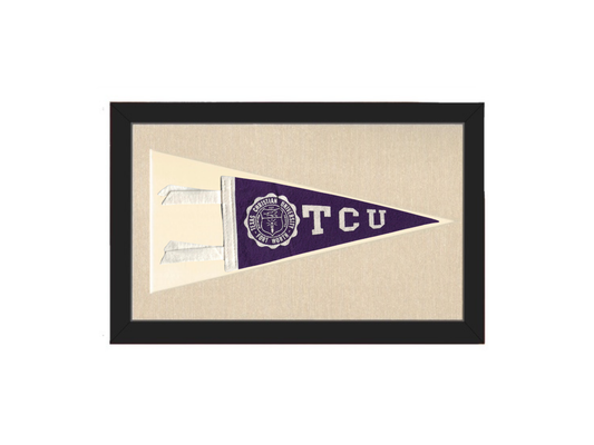Vintage TCU (Texas Christian University) Pennant