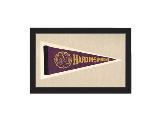 Vintage Hardin Simmons Pennant