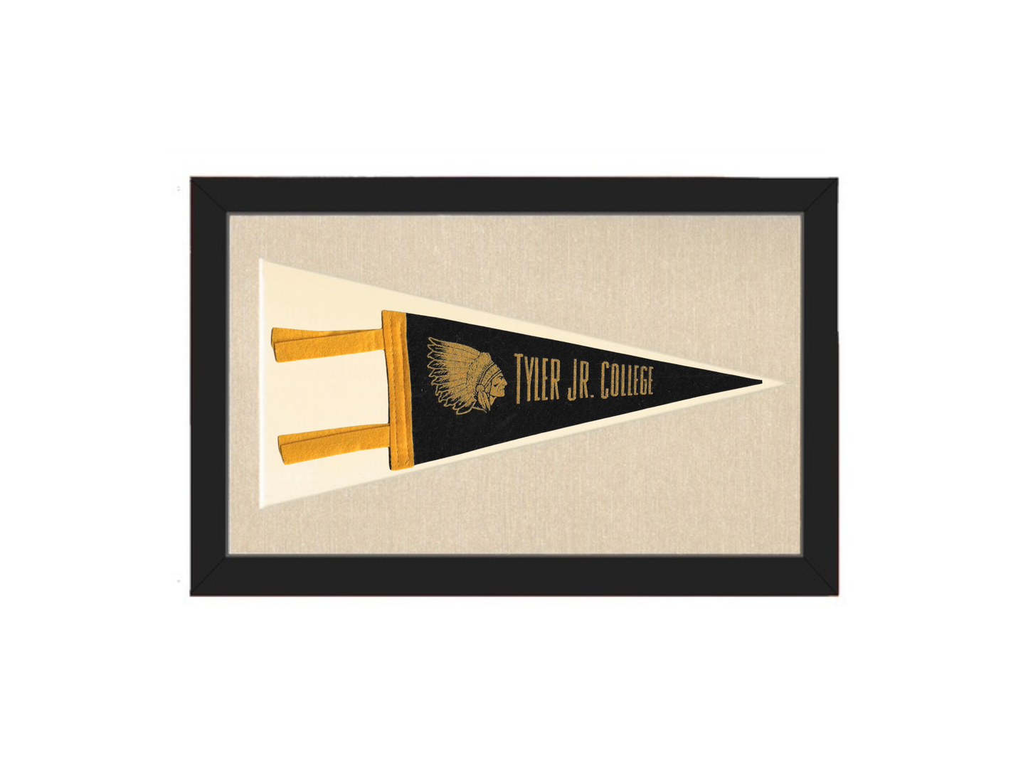 Vintage  Tyler Jr. College Pennant