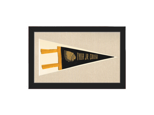 Vintage  Tyler Jr. College Pennant