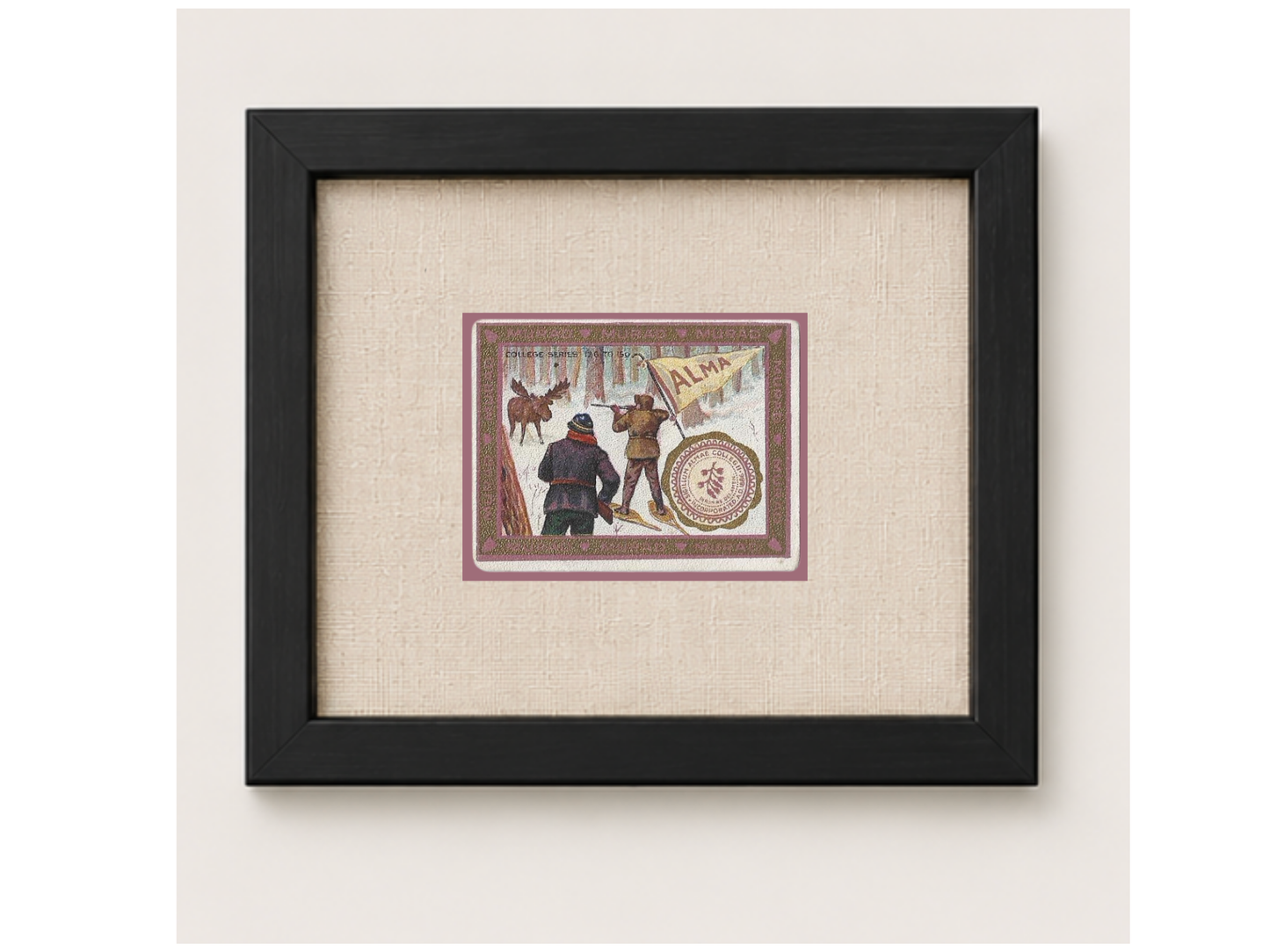 Vintage Alma University Tobacco Card
