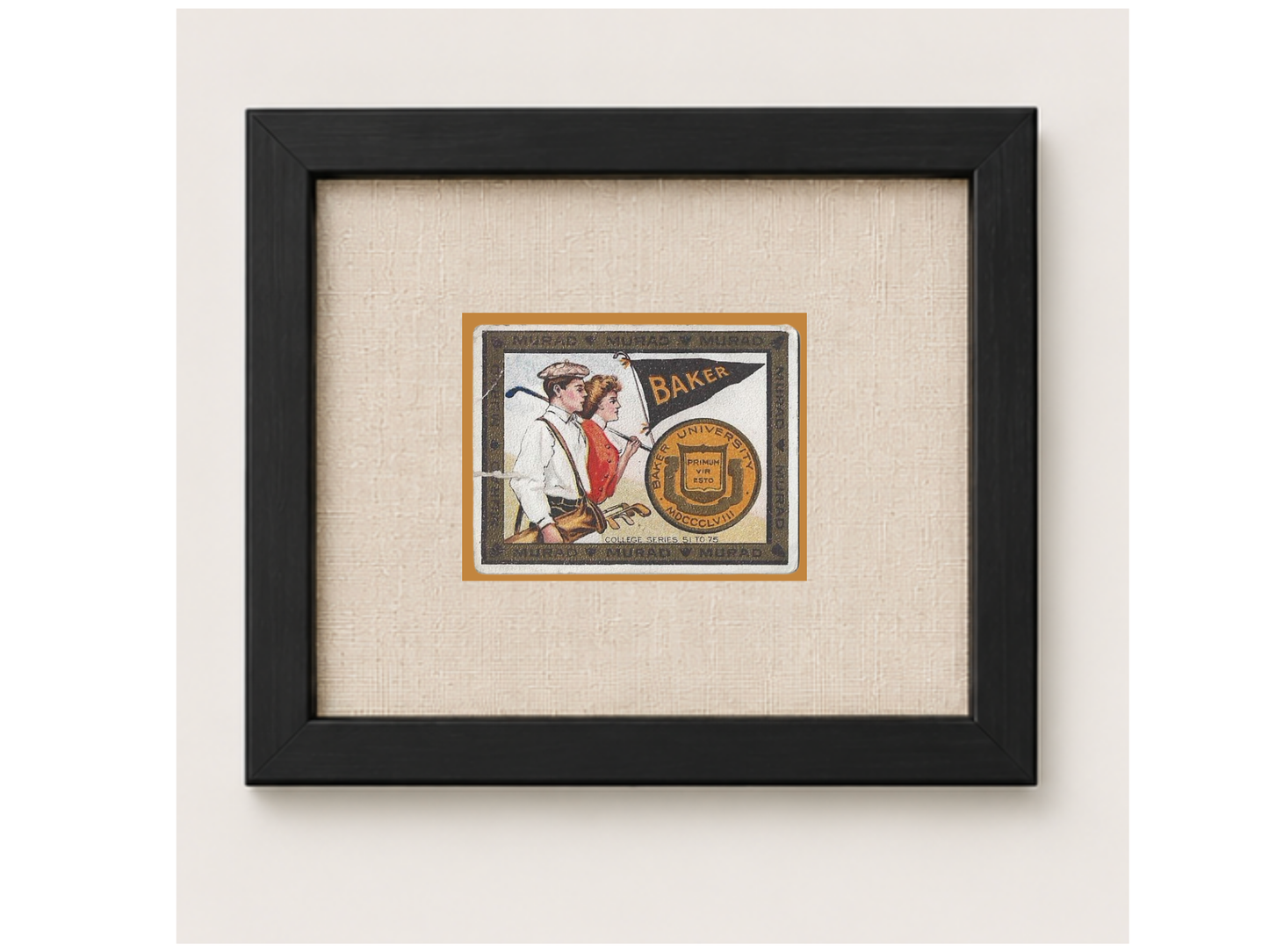 Vintage Baker College Tobacco Card