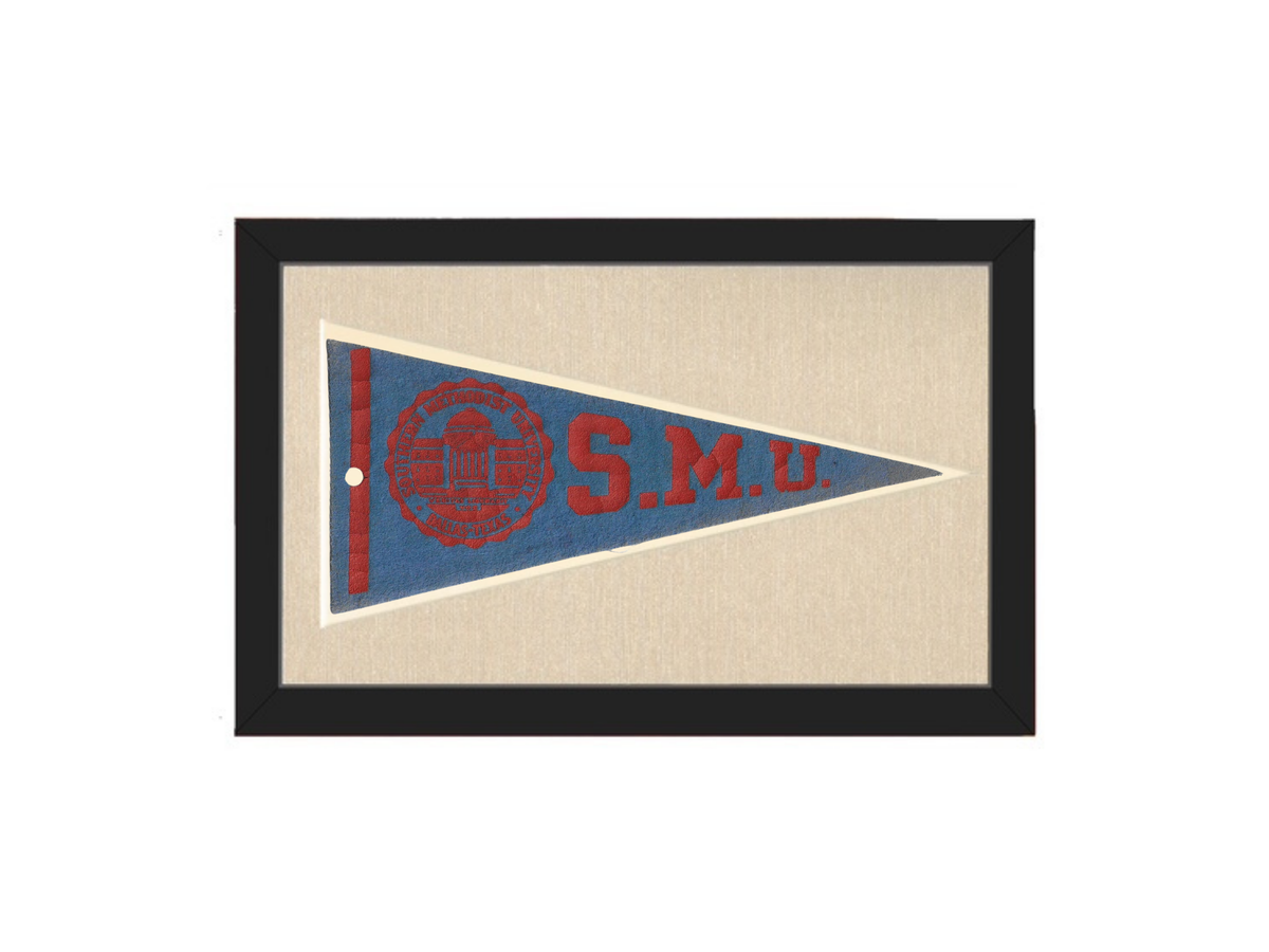 Vintage Southern Methodist University Pennant