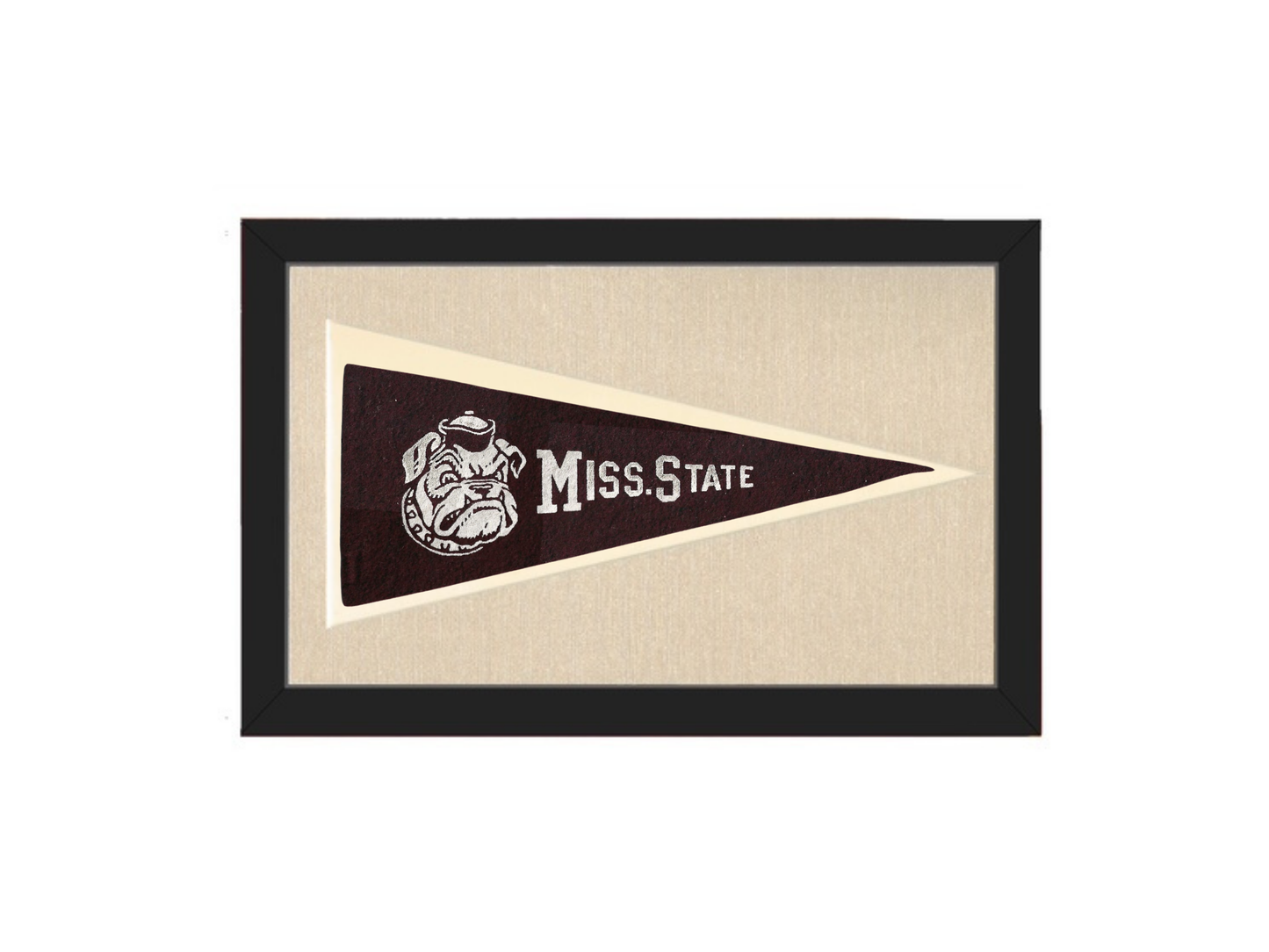Vintage Mississippi State College Pennant (circa 1940)