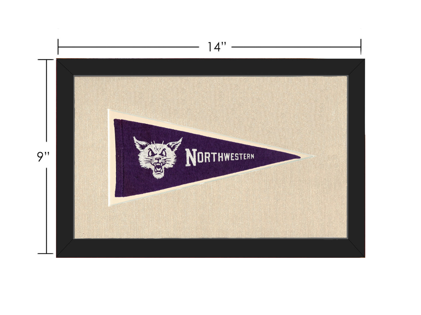 Vintage Northwestern Pennant