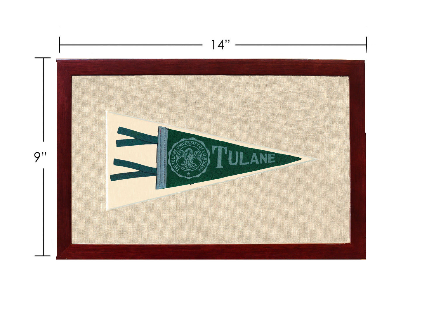 Vintage Tulane University pennant