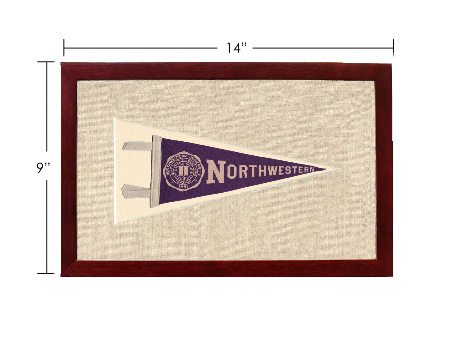 Vintage Northwestern University Pennant