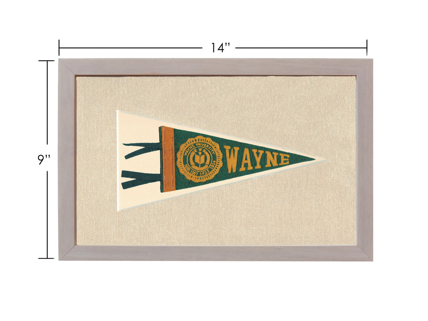 Vintage Wayne University Pennant