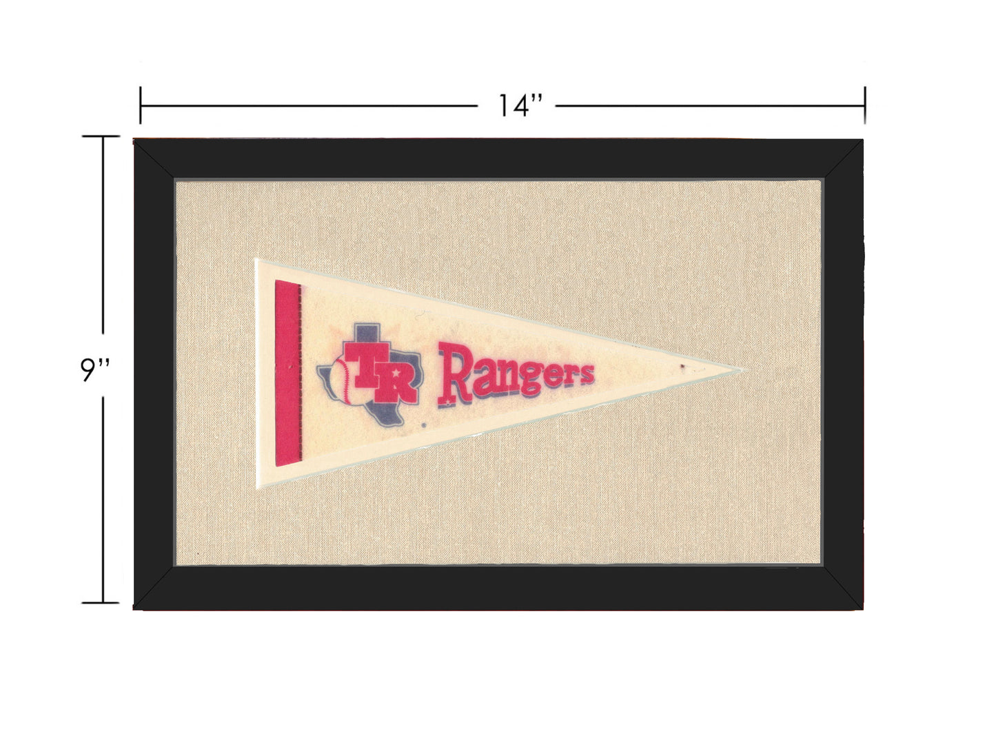 Vintage Texas Rangers Pennant