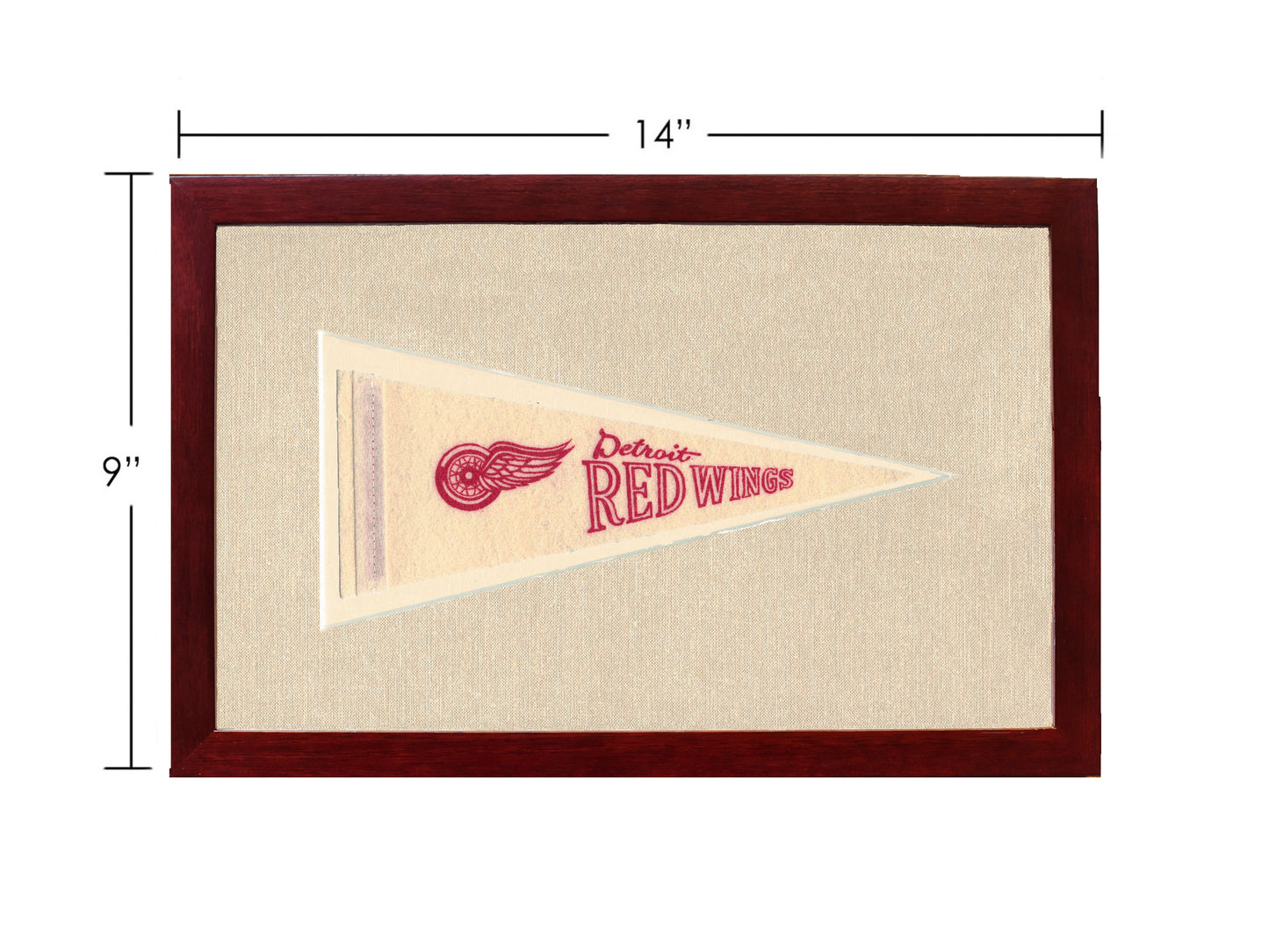 Vintage Detroit Red Wings Pennant