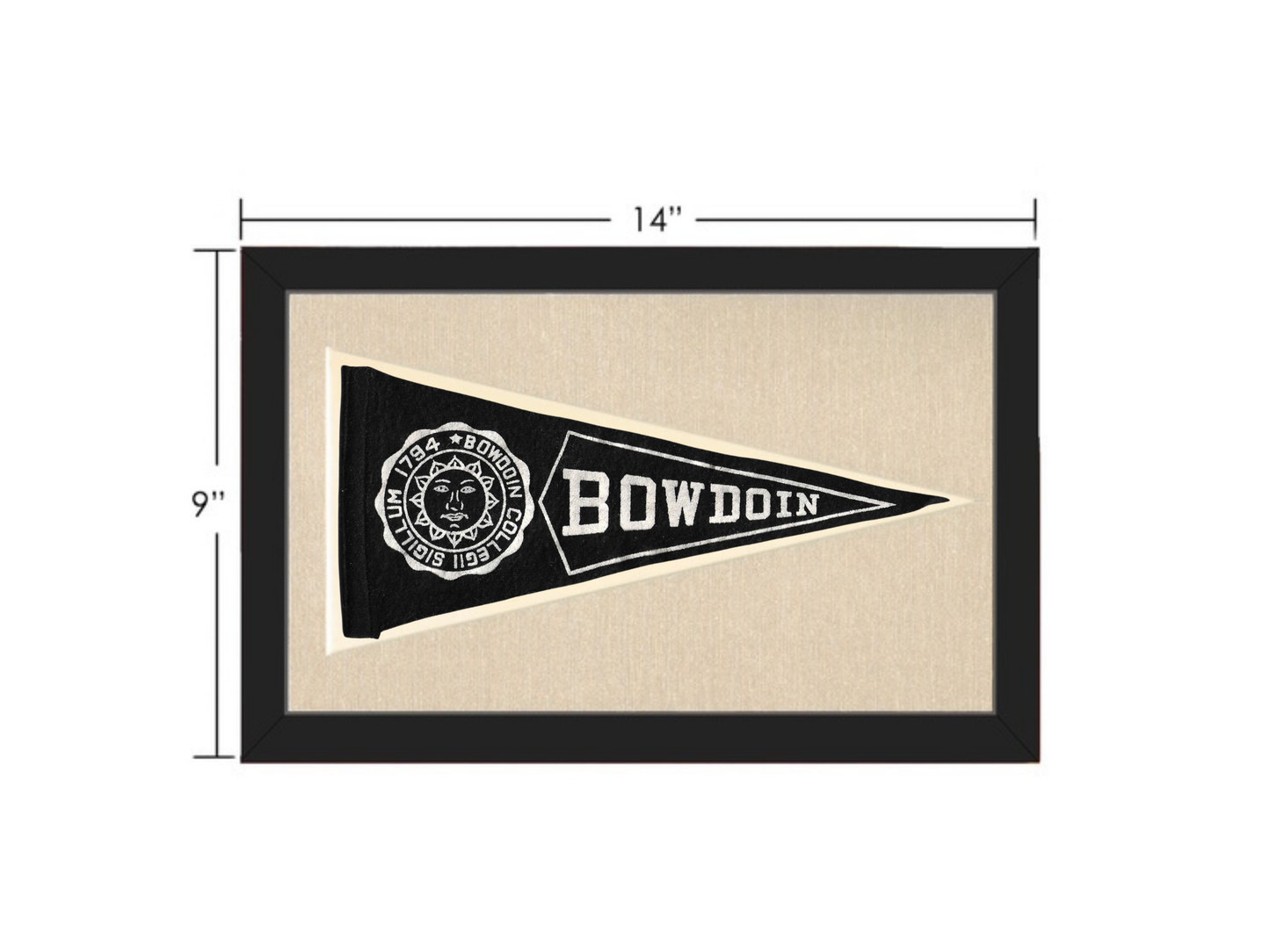 Vintage Bowdoin Pennant