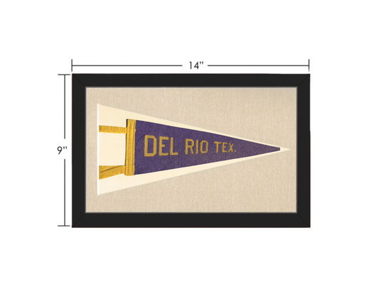 Vintage Del Rio, Texas Pennant