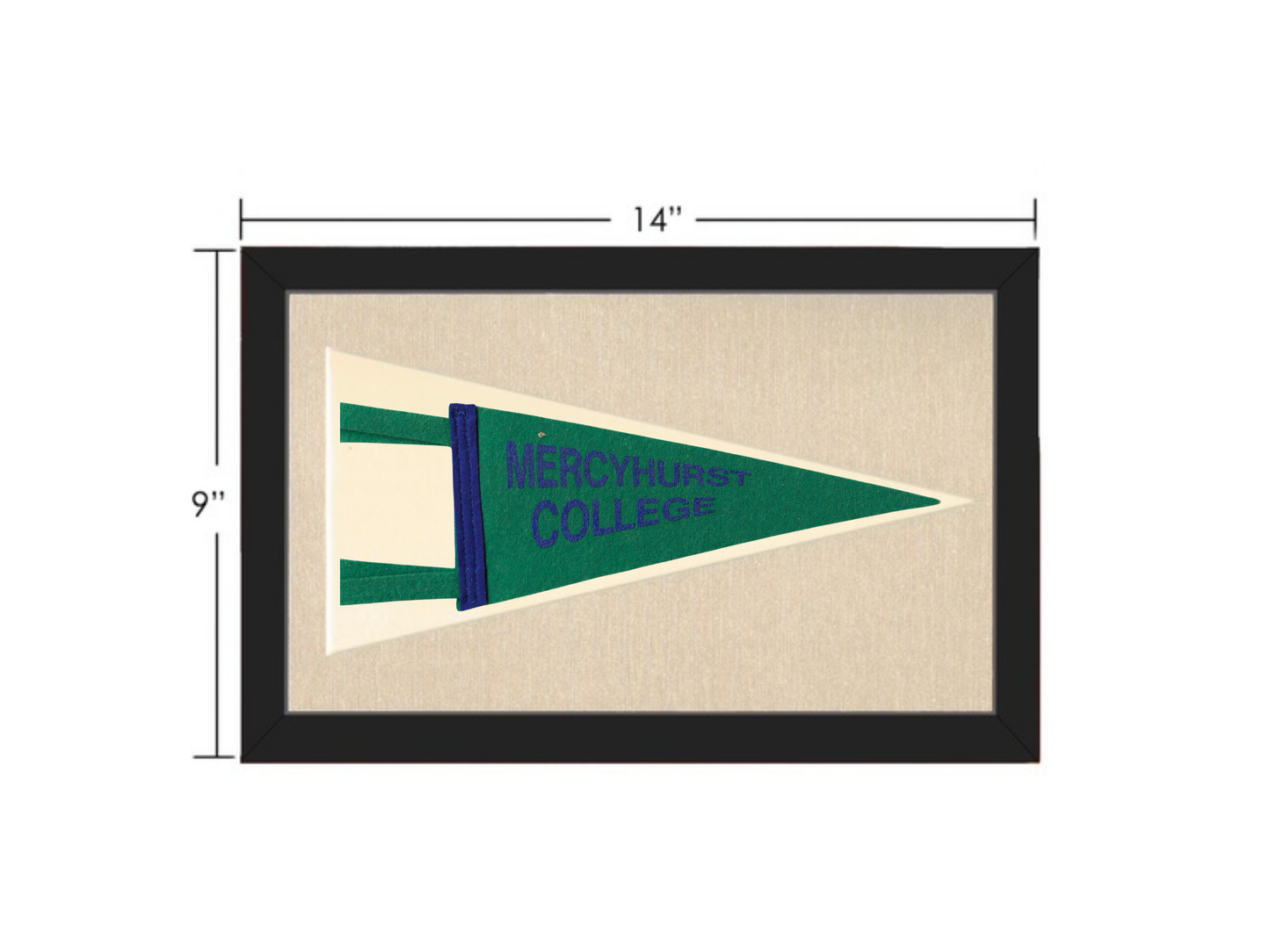 Vintage Mercyhurst College Pennant
