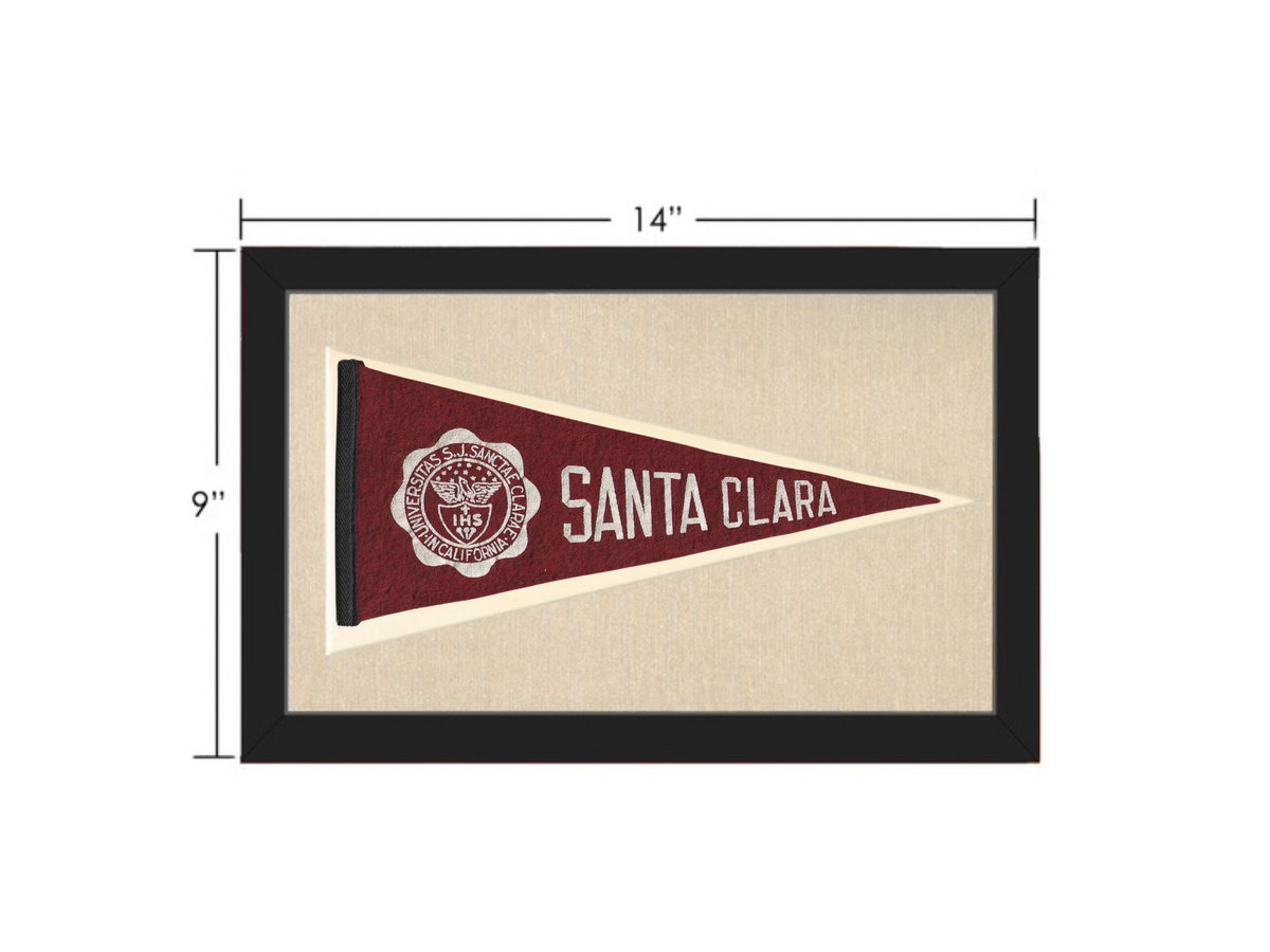 Vintage Santa Clara University Pennant