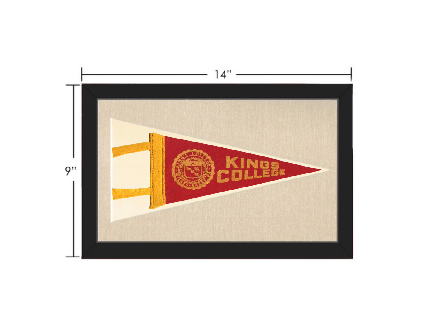Vintage Kings College Pennant