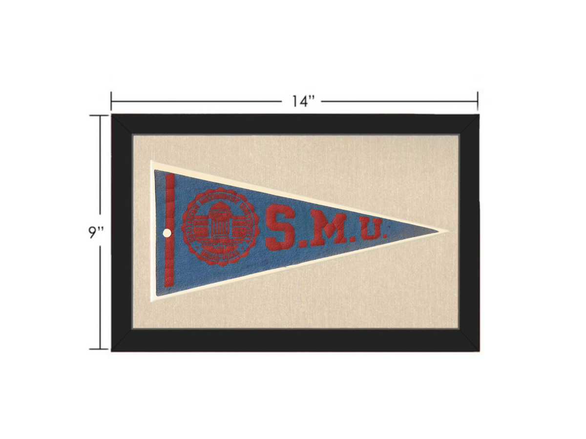 Vintage Southern Methodist University Pennant