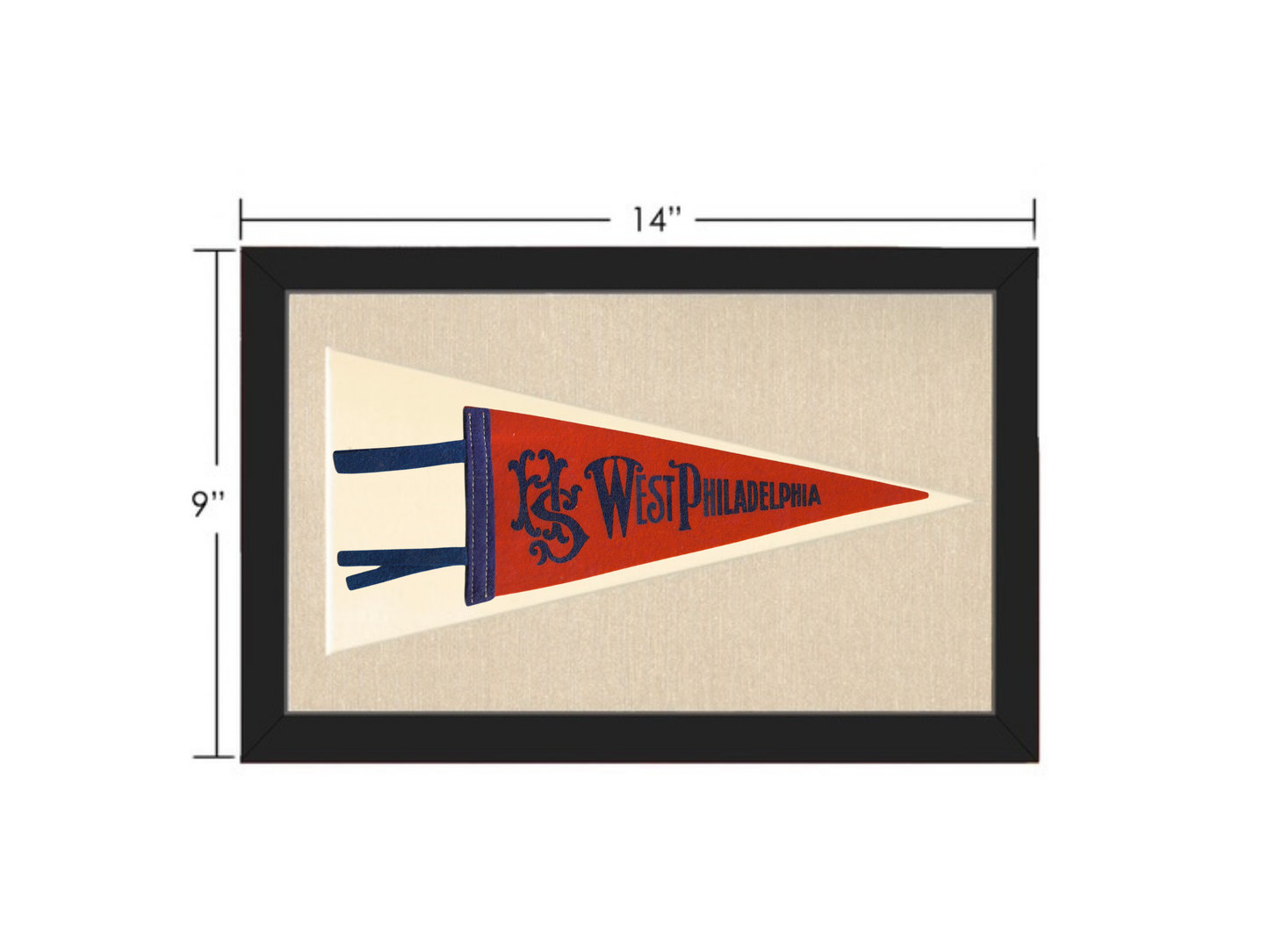 Vintage West Philadelphia Pennant