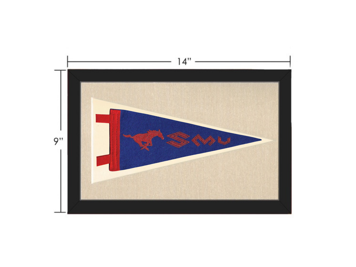 Vintage Southern Methodist University Pennant