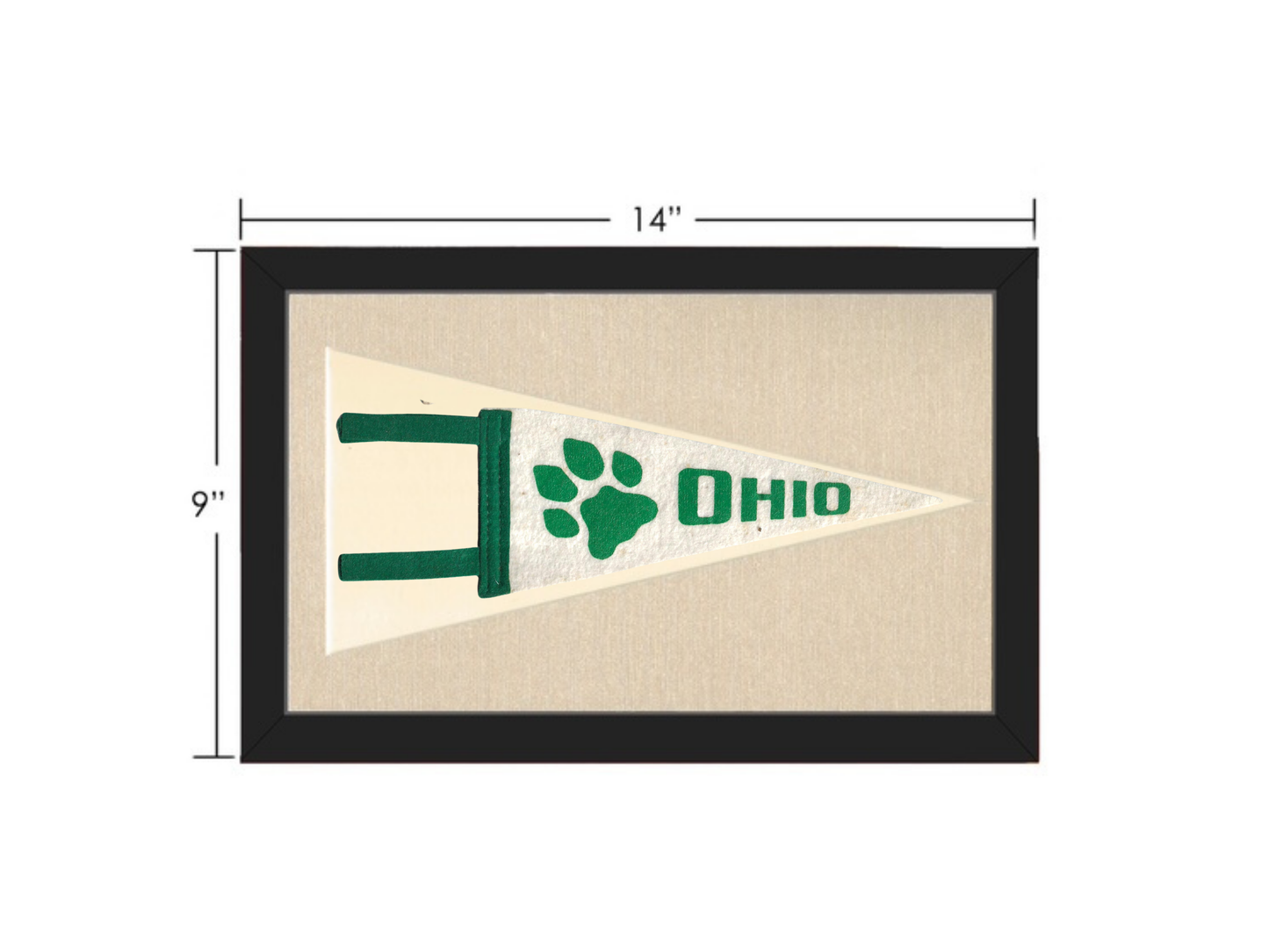 Vintage Ohio University Pennant