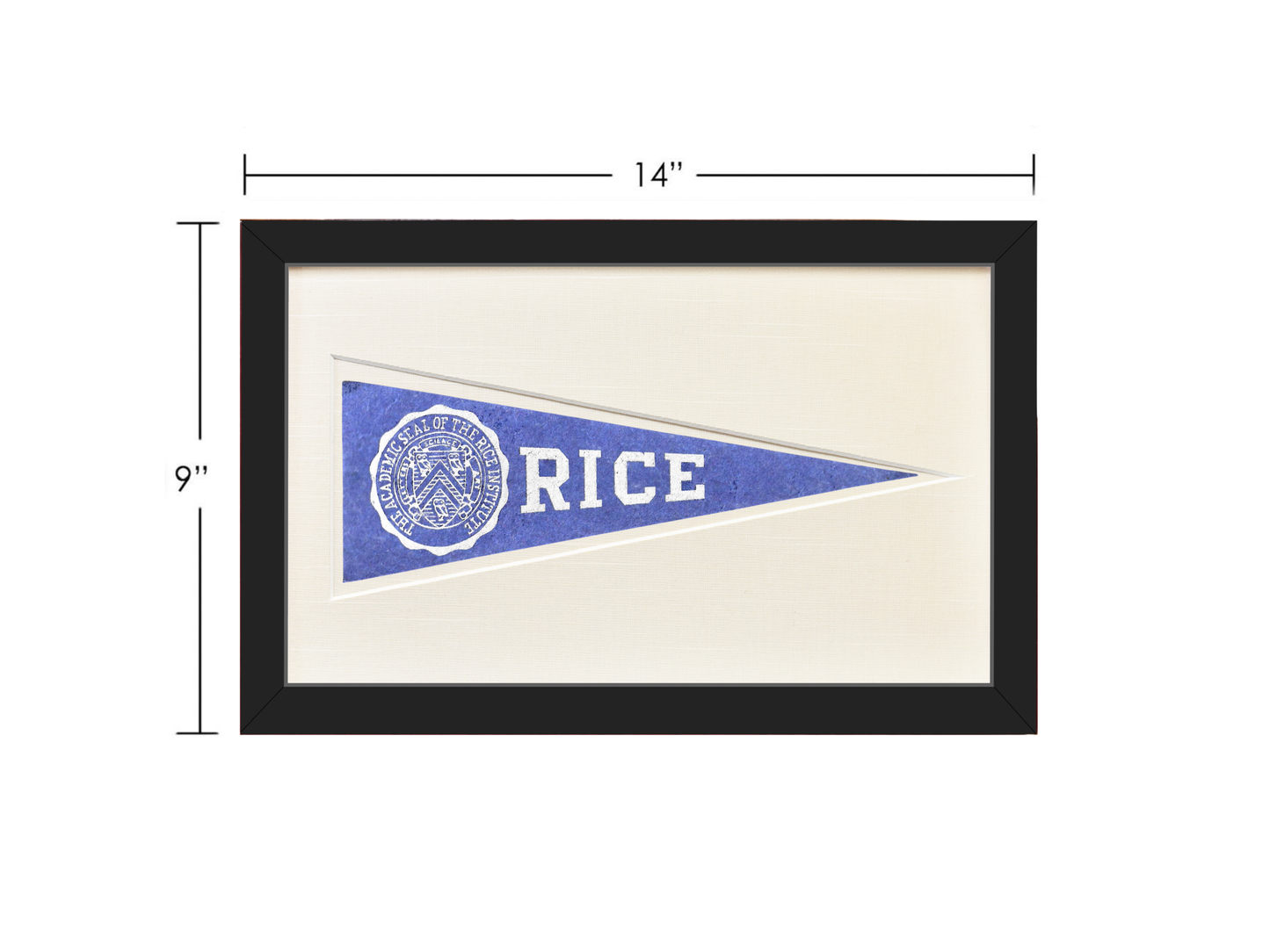 Vintage Rice University Hormel Pennant