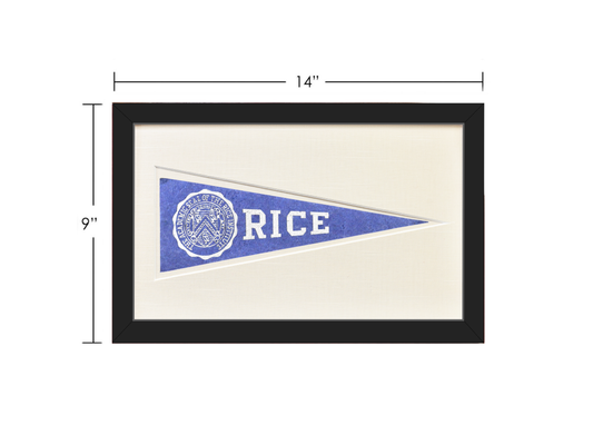 Vintage Rice University Hormel Pennant