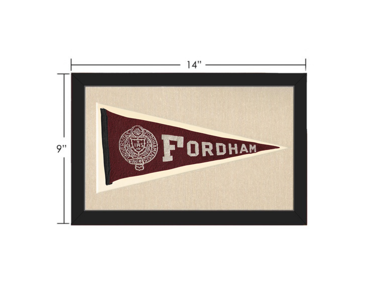 Vintage Fordham University Pennant