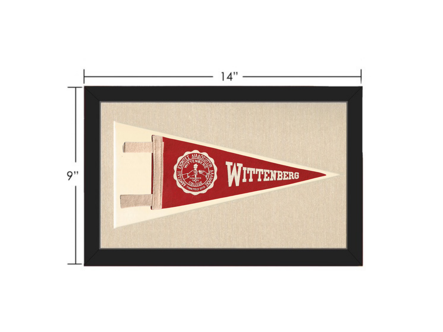 Vintage Wittenberg University Pennant