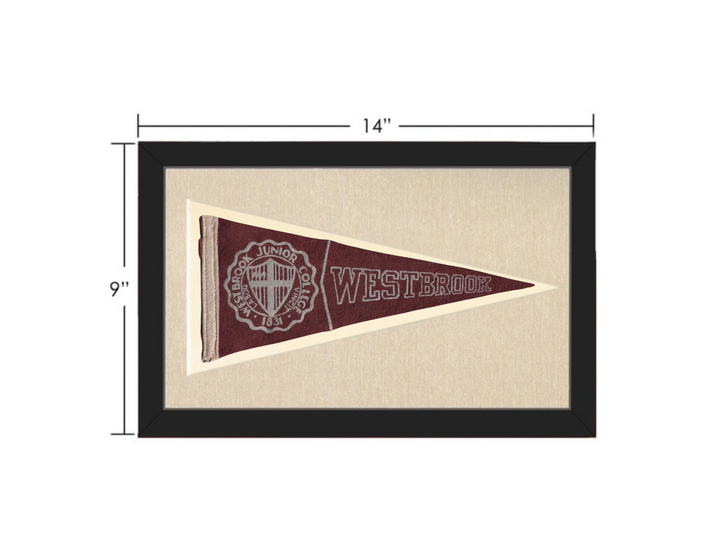 Vintage Westbrook Junior college Pennant